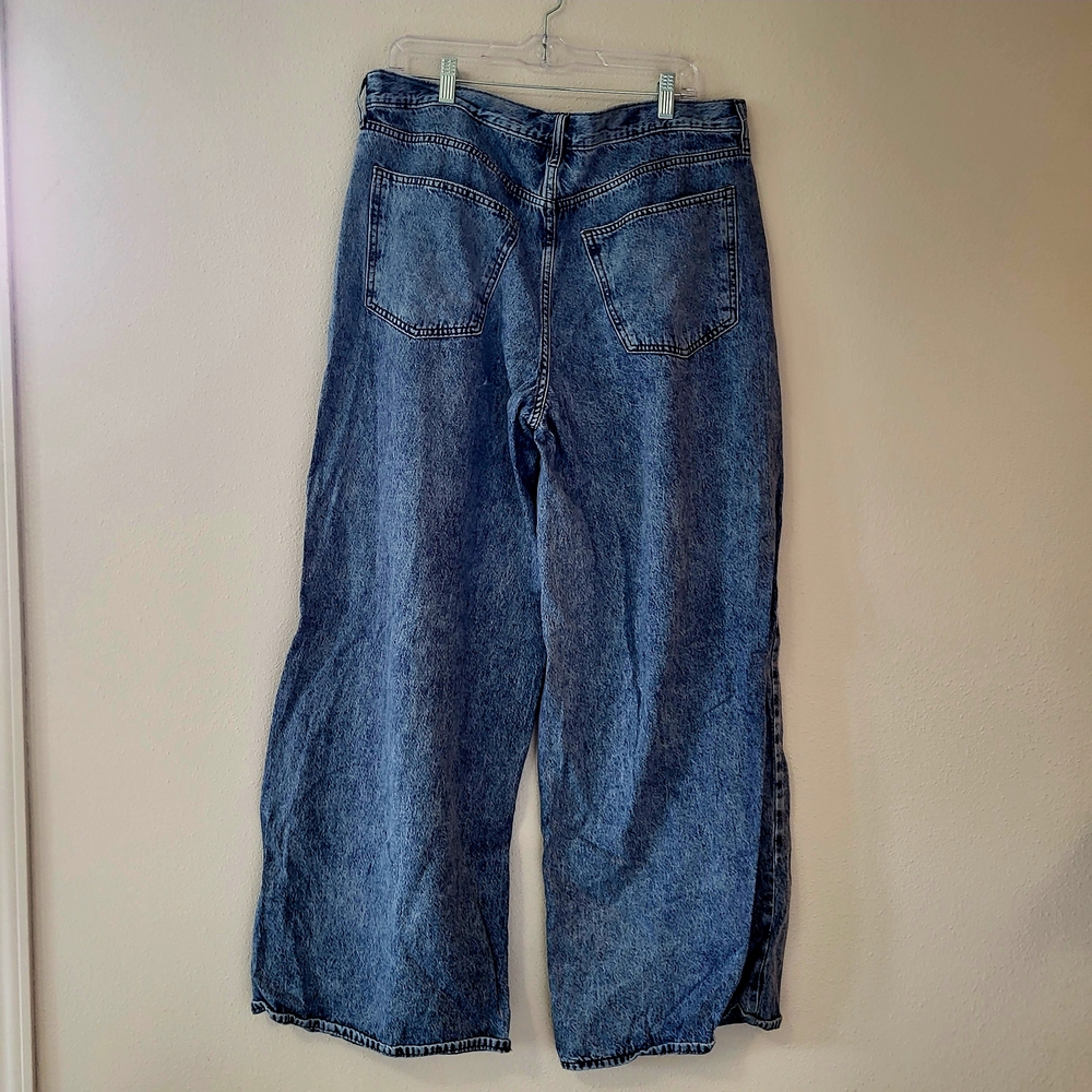 Universal Thread Dark Blue Super Wide Leg Jeans - Picture 3 of 3